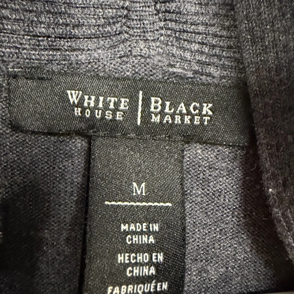 White House Black Market Gray Open Front Cardigan